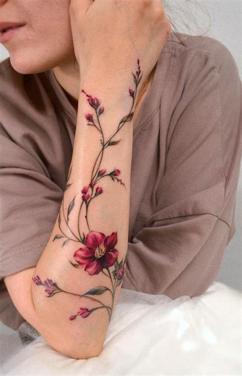 flower butt tattoos|43 Beautiful Flower Tattoos for Women